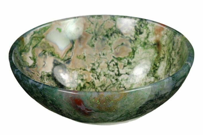 Polished Moss Agate Bowl #147676